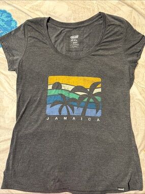 Bamboo Cariloha Jamaica Graphic Tee - Charcoal - 2XL